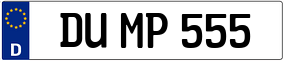 Truck License Plate